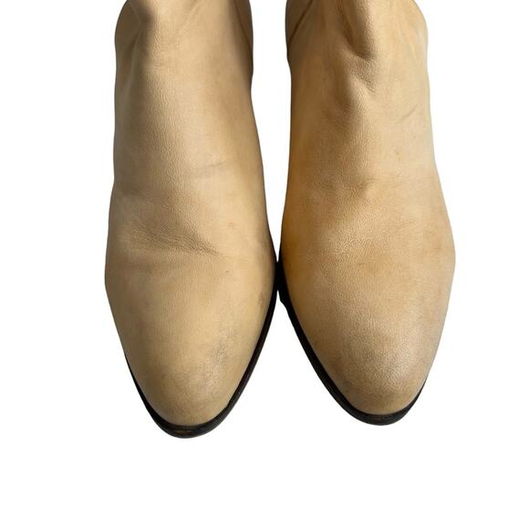 FREE PEOPLE Belleville Ankle Boots Distressed Beige Size 41 EU / 10 US - Picture 8 of 16